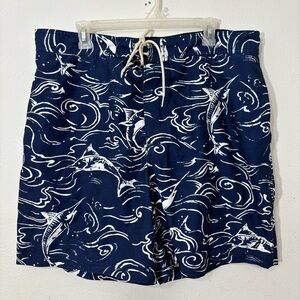 Nautica Men's Blue Swimming/Board
Shorts with Swordfish Print Size XL